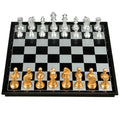 Waterproof 32 Gold Silver Chess Pieces Plastic Chess Board Magnetic