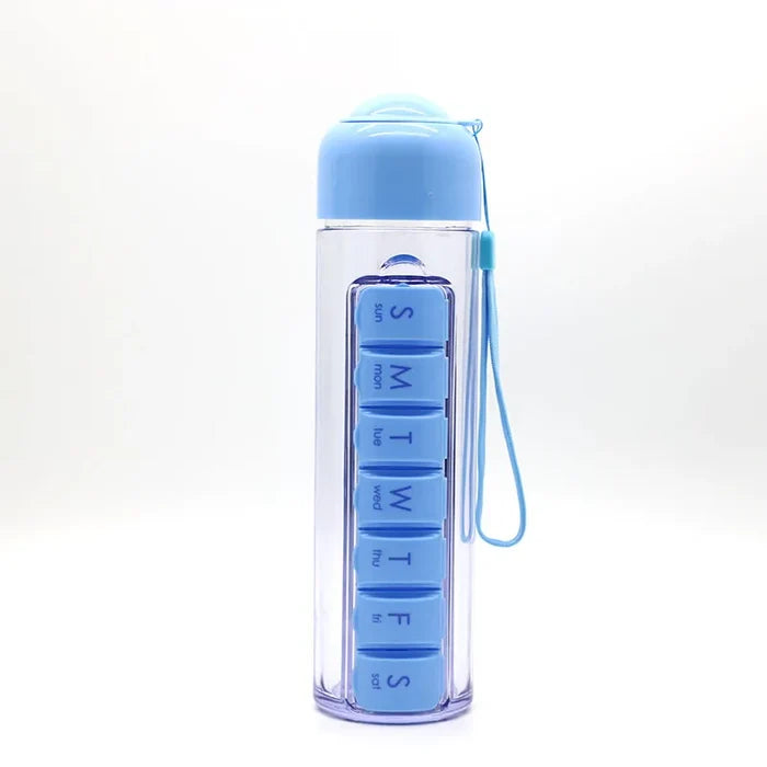 Weekly 7 Days 350ML Capsule Shape Pill Organizer Case Portable