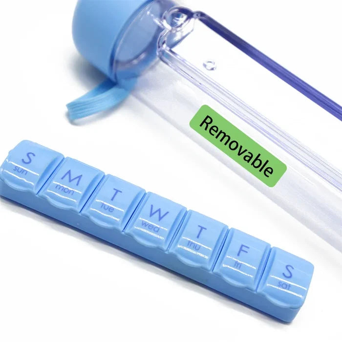 Weekly 7 Days 350ML Capsule Shape Pill Organizer Case Portable