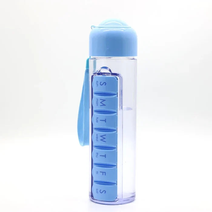 Weekly 7 Days 350ML Capsule Shape Pill Organizer Case Portable