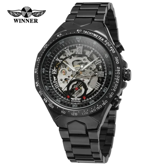 Winner Luxury Gold Black Automatic Men's Watch