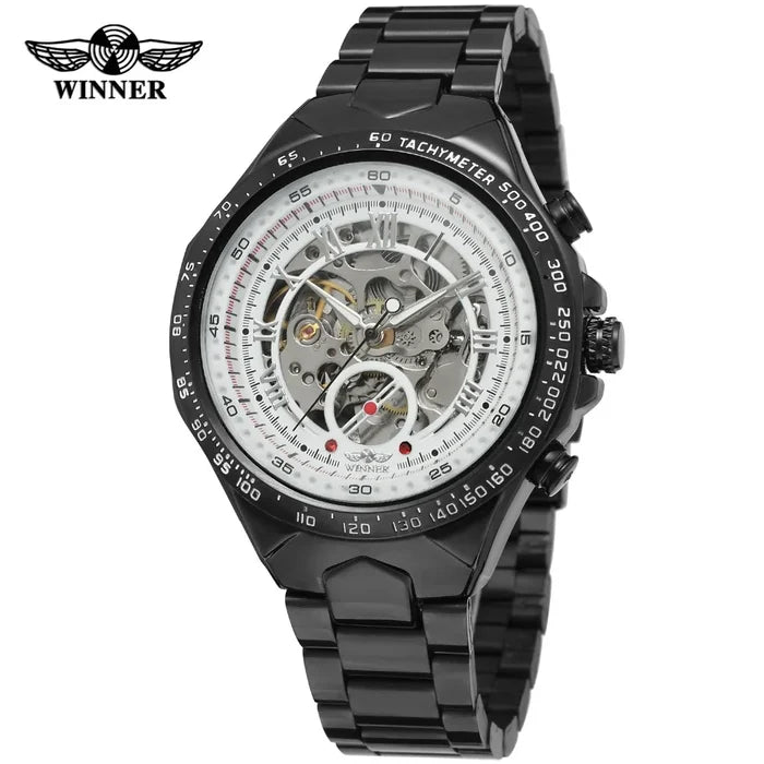 Winner Luxury Gold Black Automatic Men's Watch