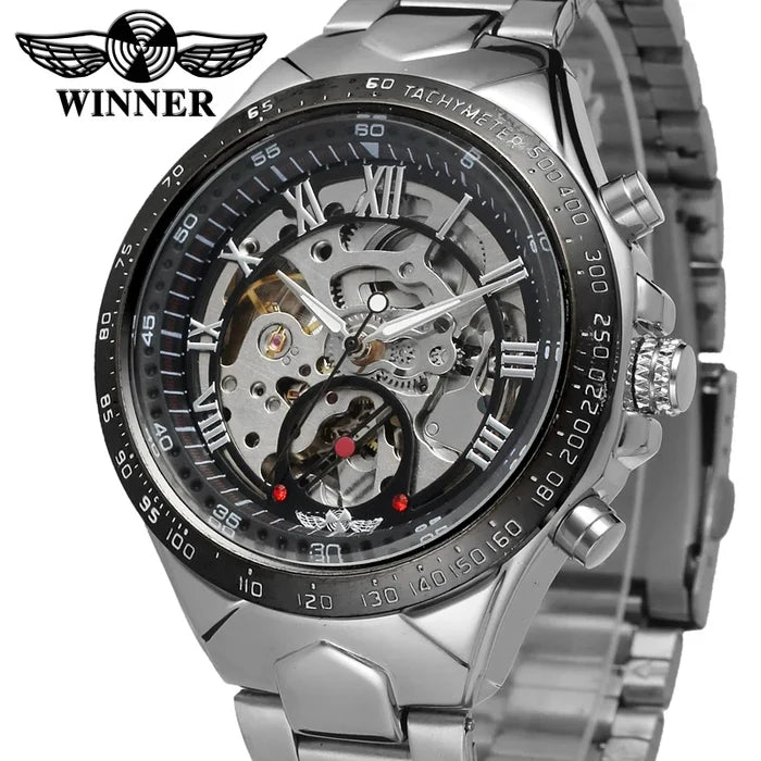 Winner Luxury Gold Black Automatic Men's Watch