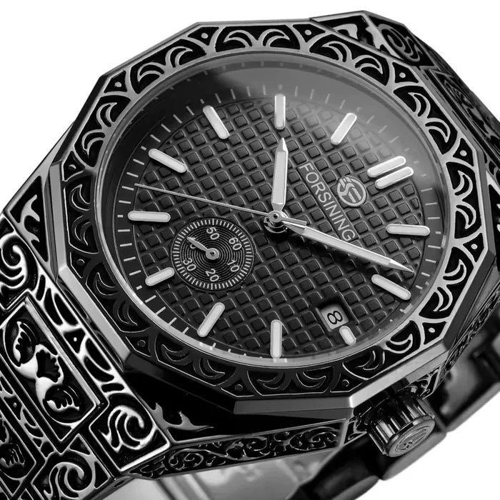 WINNER Men's Automatic Sport Watch - Stainless Steel