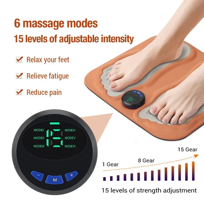 Wireless Remote Foot Massager with Acupoint Pulse