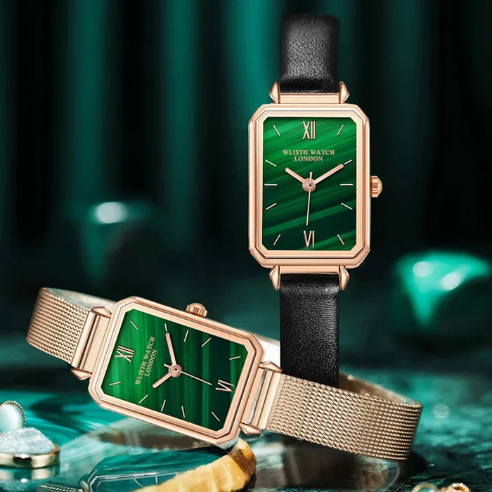 Wlisth S527 Luxury Green Dial Waterproof Watch