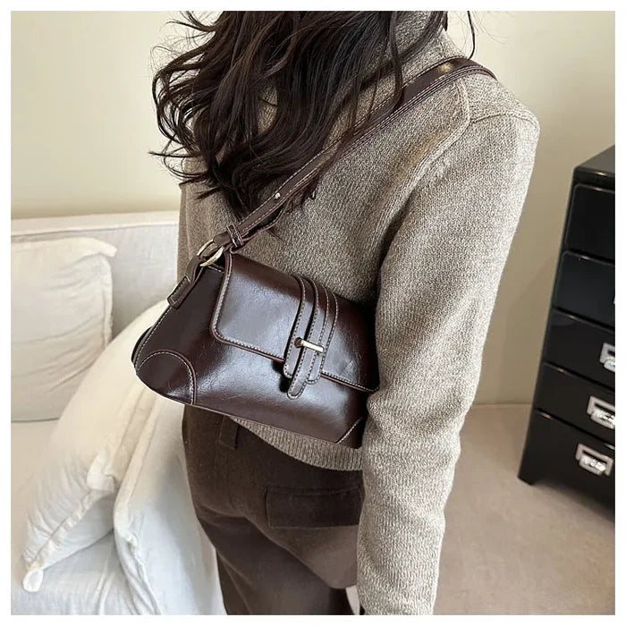 Women's Fashion Autumn Waterproof PU Leather Shoulder Bag