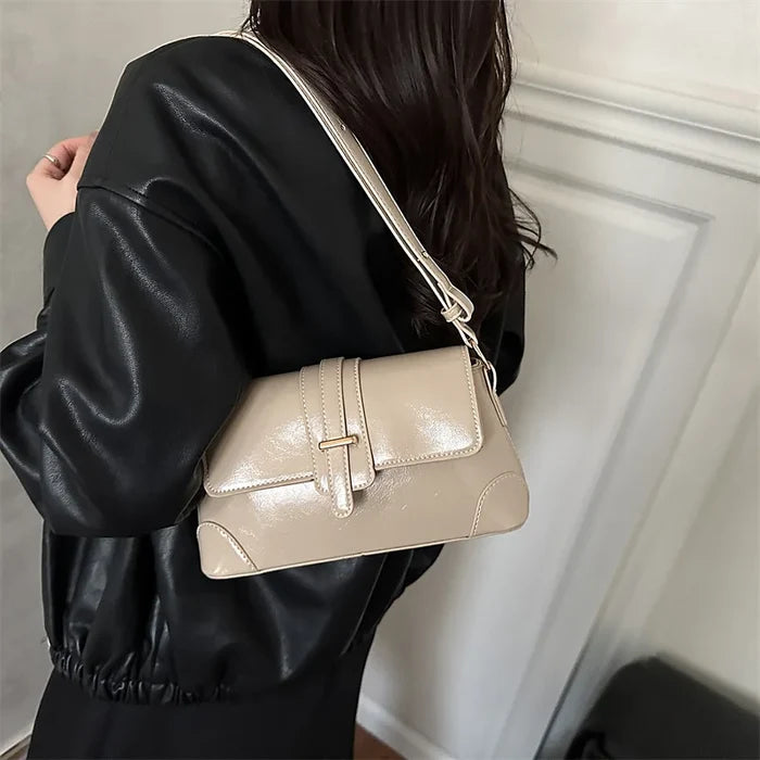 Women's Fashion Autumn Waterproof PU Leather Shoulder Bag