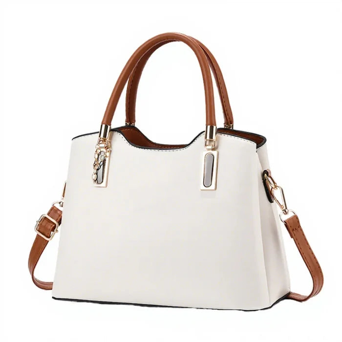 Women's PU Leather Handbag Set - Tote & Crossbody