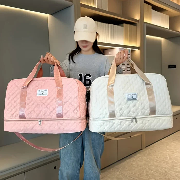 Women's PU Leather Handbag Set - Tote & Crossbody