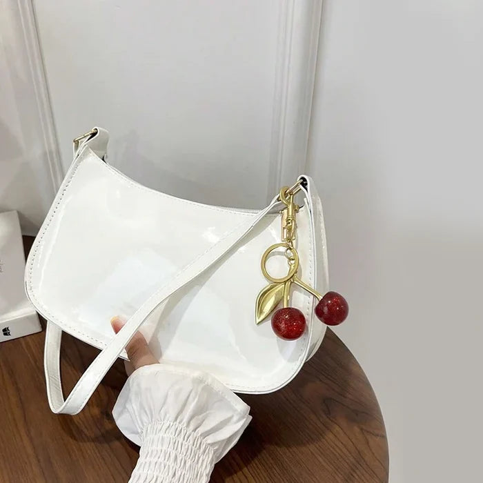 Women's PU Leather Handbag Single Strap Polyester Versatile Fashion