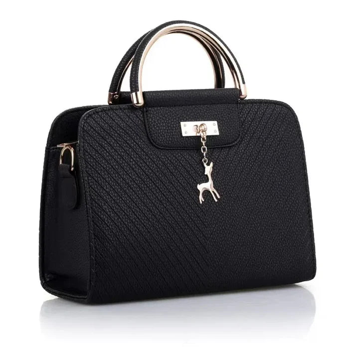 Women's Pure Color PU Small Square Crossbody Bag Luxury Snake Pattern