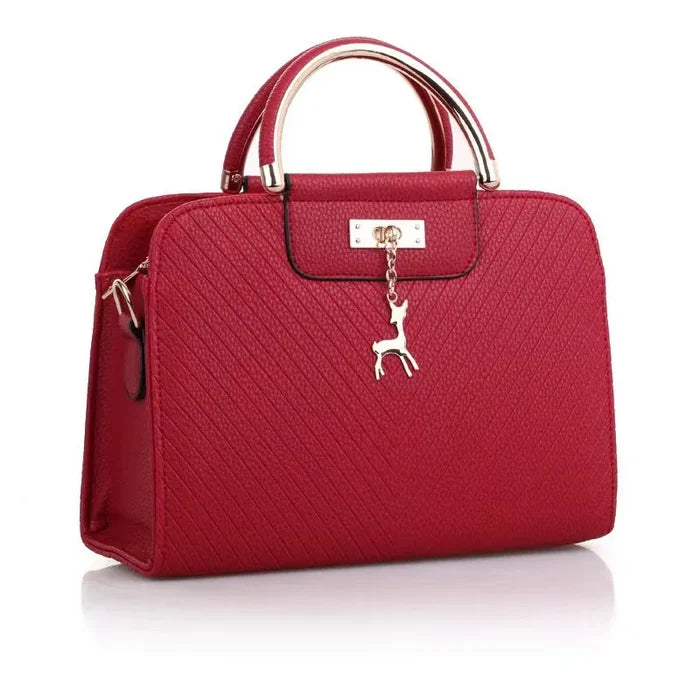 Women's Pure Color PU Small Square Crossbody Bag Luxury Snake Pattern