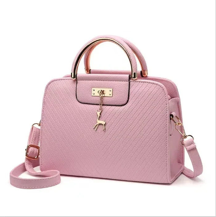 Women's Pure Color PU Small Square Crossbody Bag Luxury Snake Pattern
