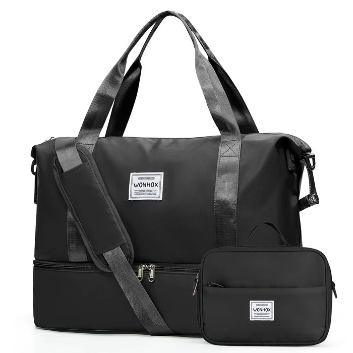 Women's Weekender Duffel with Shoe & Toiletry Bag