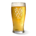 World's Best Dad Standard 425ml Beer Glass