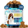 Woyamay Natural Flea & Tick Chews for Dogs | 200 Soft Treats, All Breeds