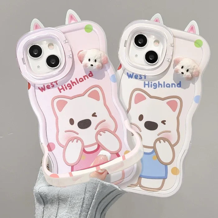 XP152 Cute Bear Phone case Suitable for iPhone 17PROMAX