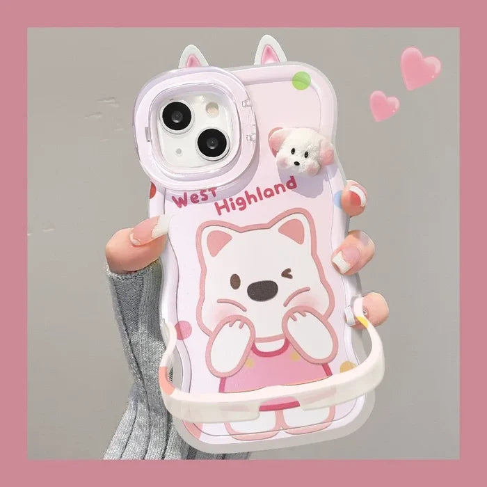 XP152 Cute Bear Phone case Suitable for iPhone 17PROMAX