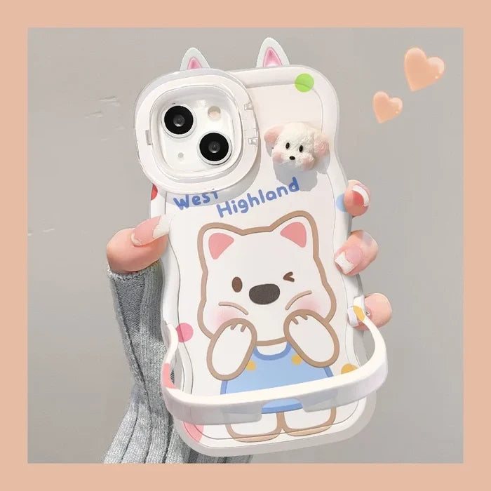 XP152 Cute Bear Phone case Suitable for iPhone 17PROMAX