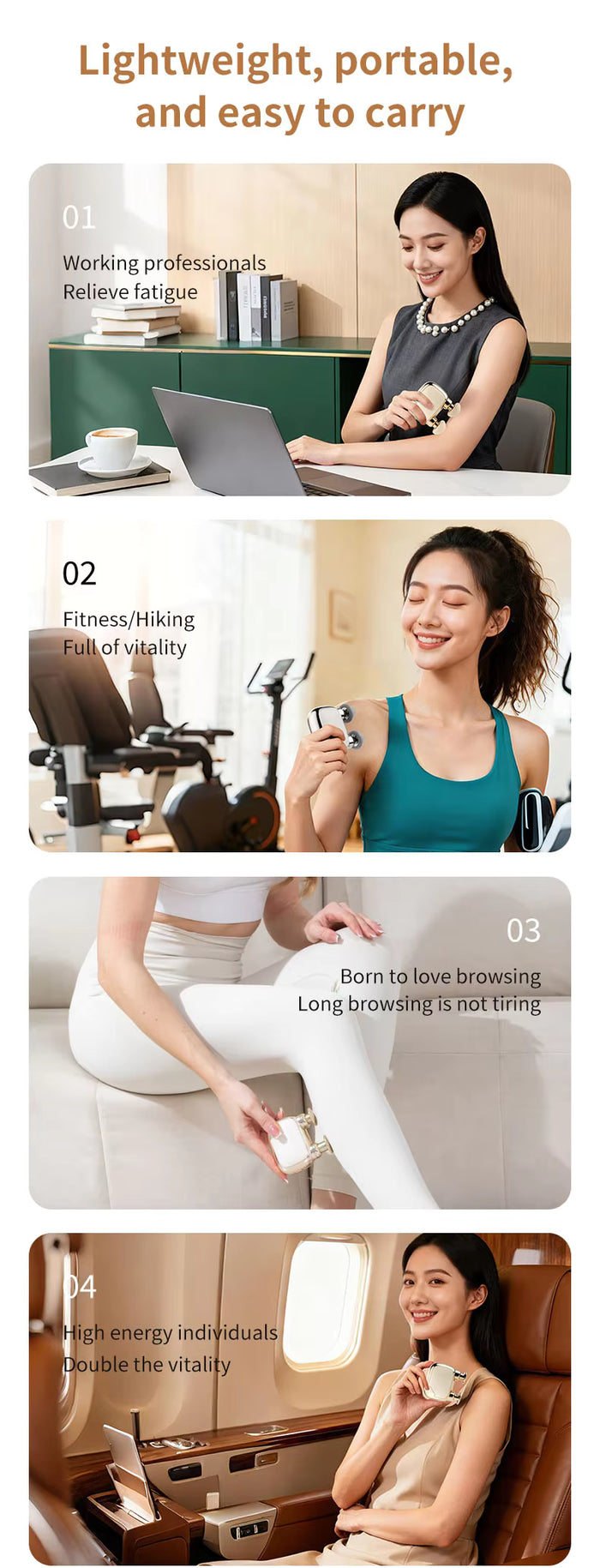 Yixuan MiniPro Brushless Massage Gun – Portable Deep Tissue Pocket Massager